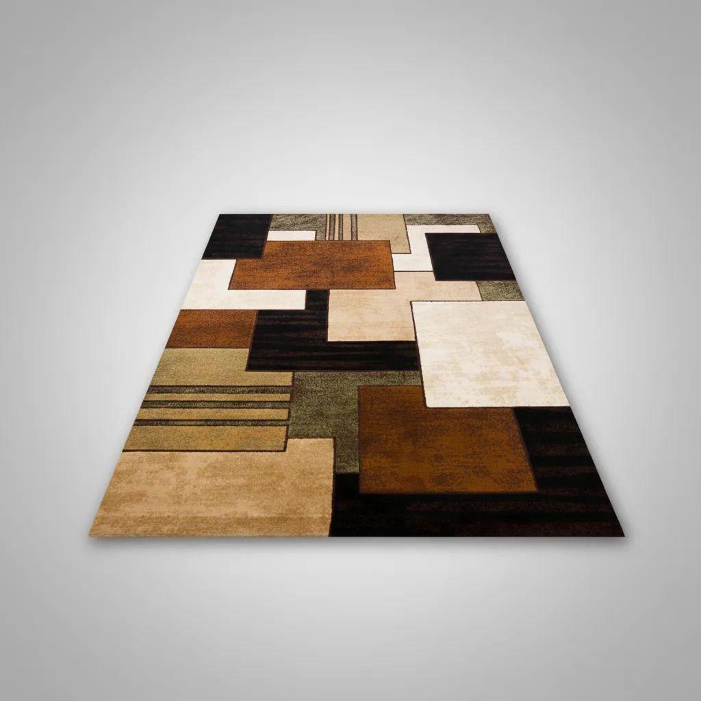 Alfombra Pasillera 3d Decorativa W.m G Moderna 1.8 M 60 Cm Café Cuadros café-4