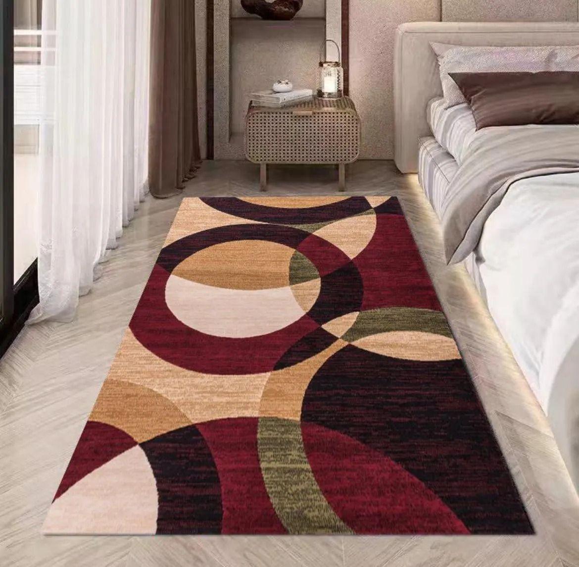 Alfombra Pasillera 3d Decorativa W.m G Moderna 1.8 M 60 Cm Beige-2