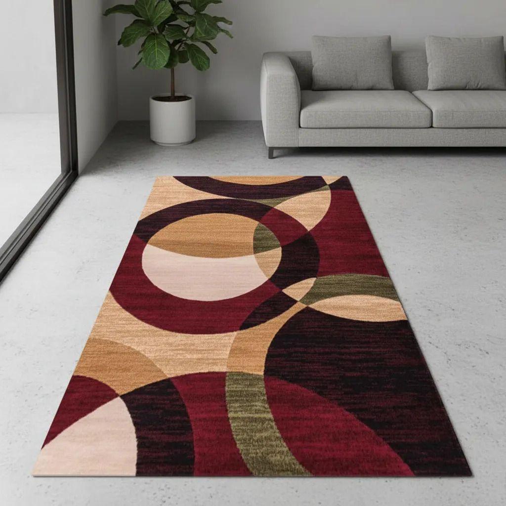 Alfombra Pasillera 3d Decorativa W.m G Moderna 1.8 M 60 Cm Beige-4