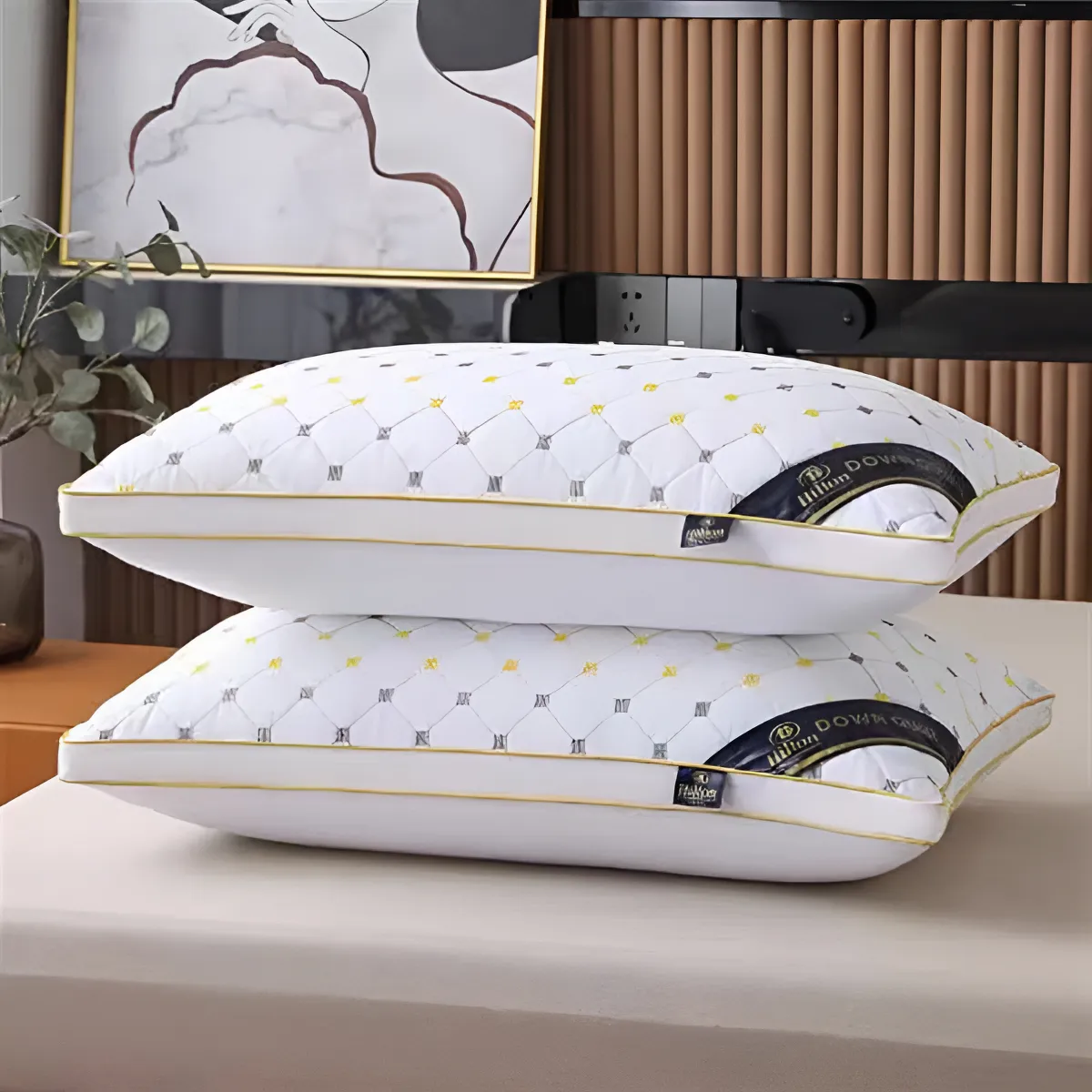 Almohadas Premium Pack ( 02 Unidad ) 50 X 70 Cm W.m Gz Blanco-2