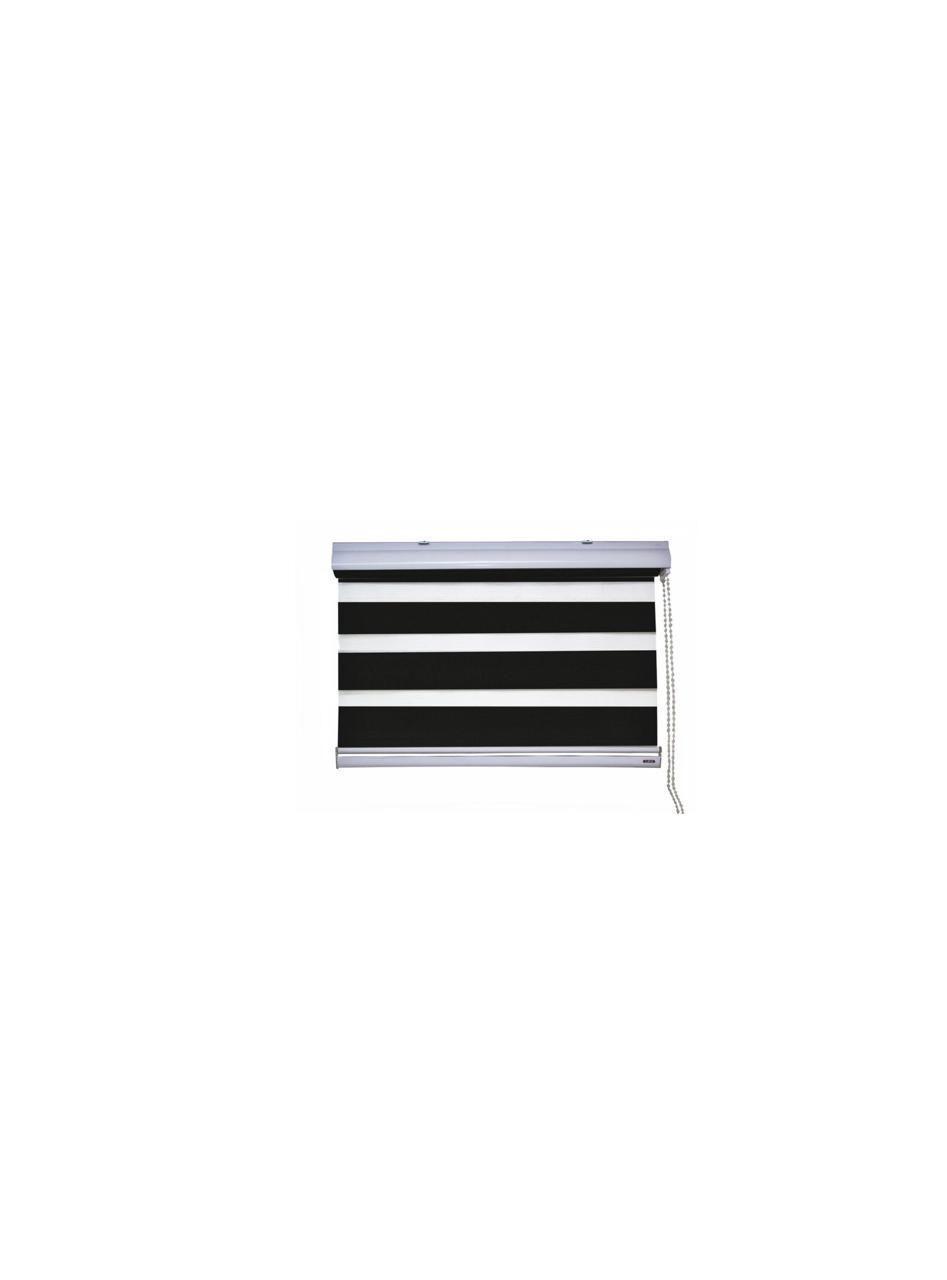 Cortina Roller Duo Zebra Día Y Noche Color NEGRO 100x200cm-0