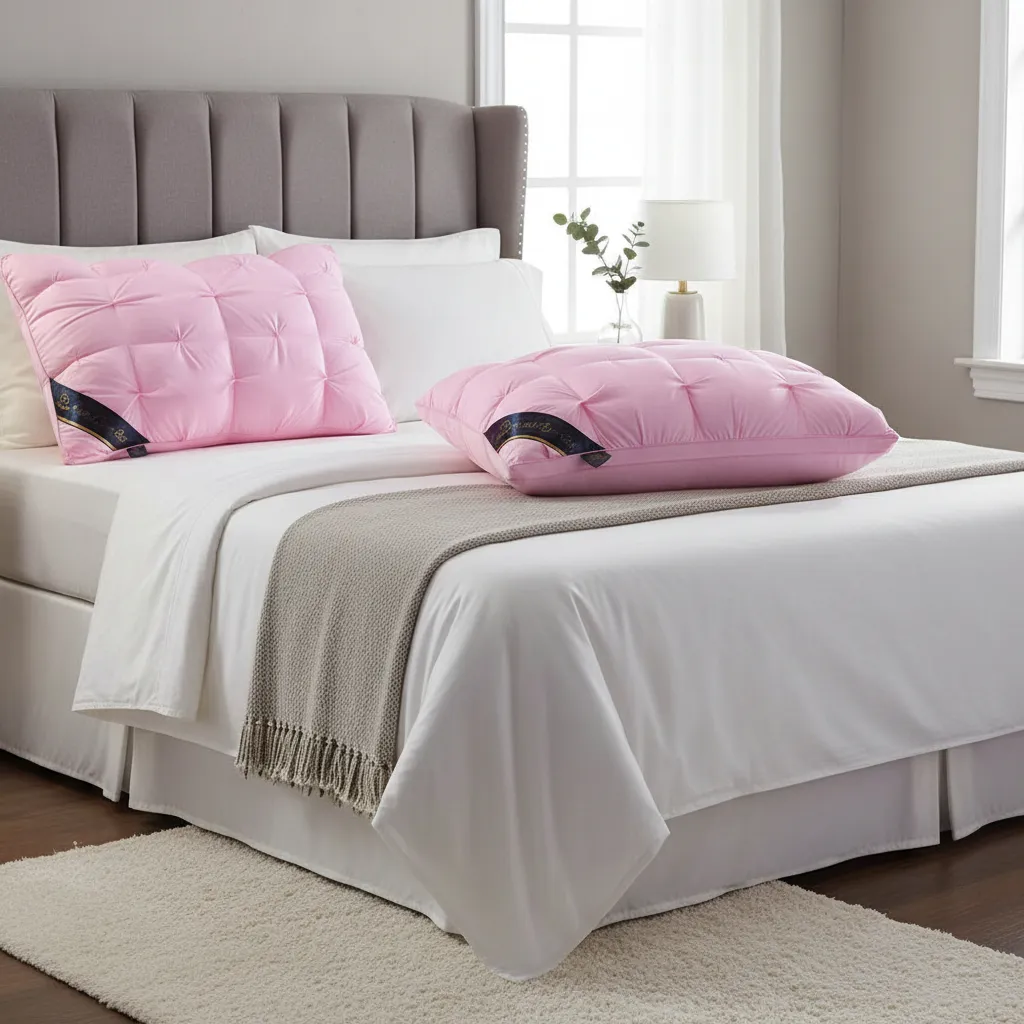 Almohadas Premium Pack ( 02 Unidad ) 50 X 70 Cm W.m Gz Fucsia-4