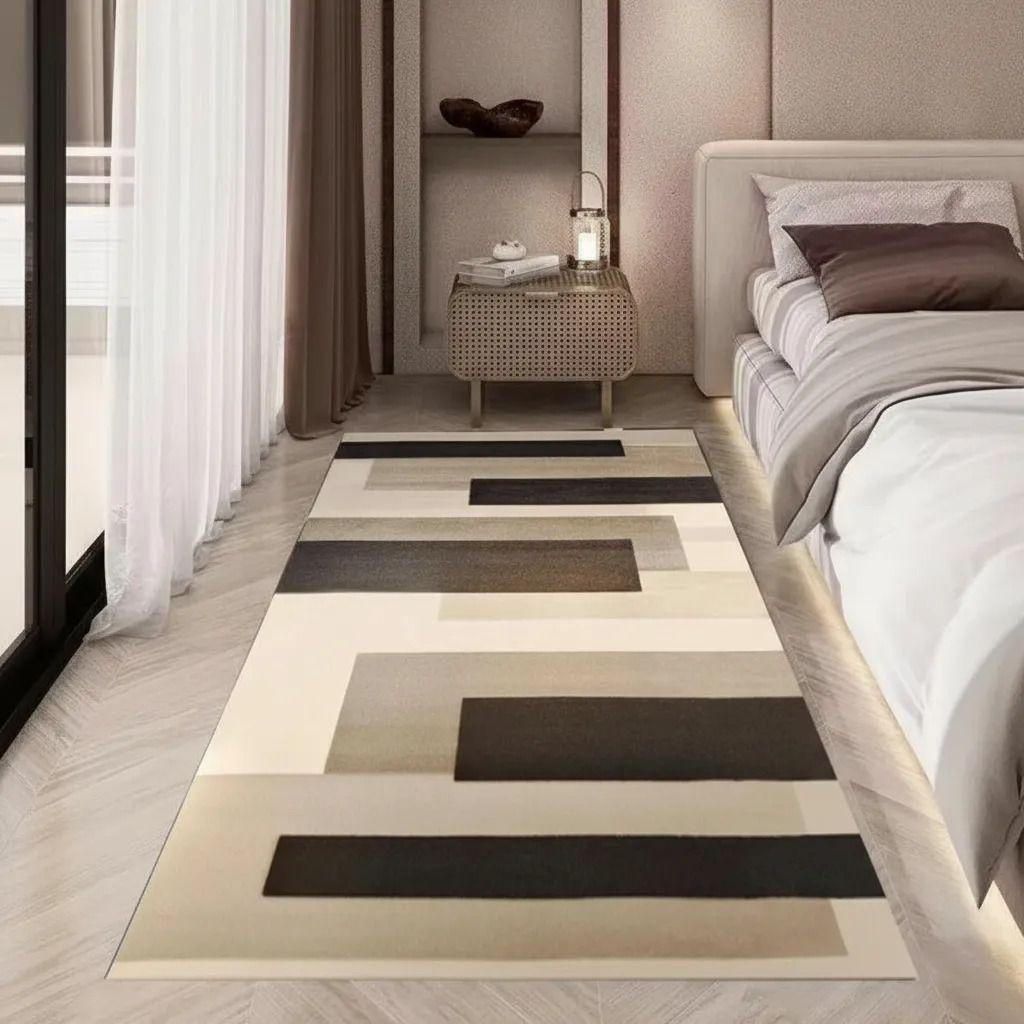 Alfombra Pasillera 3d Decorativa W.m G Moderna 1.8 M 60 Cm Griss-3