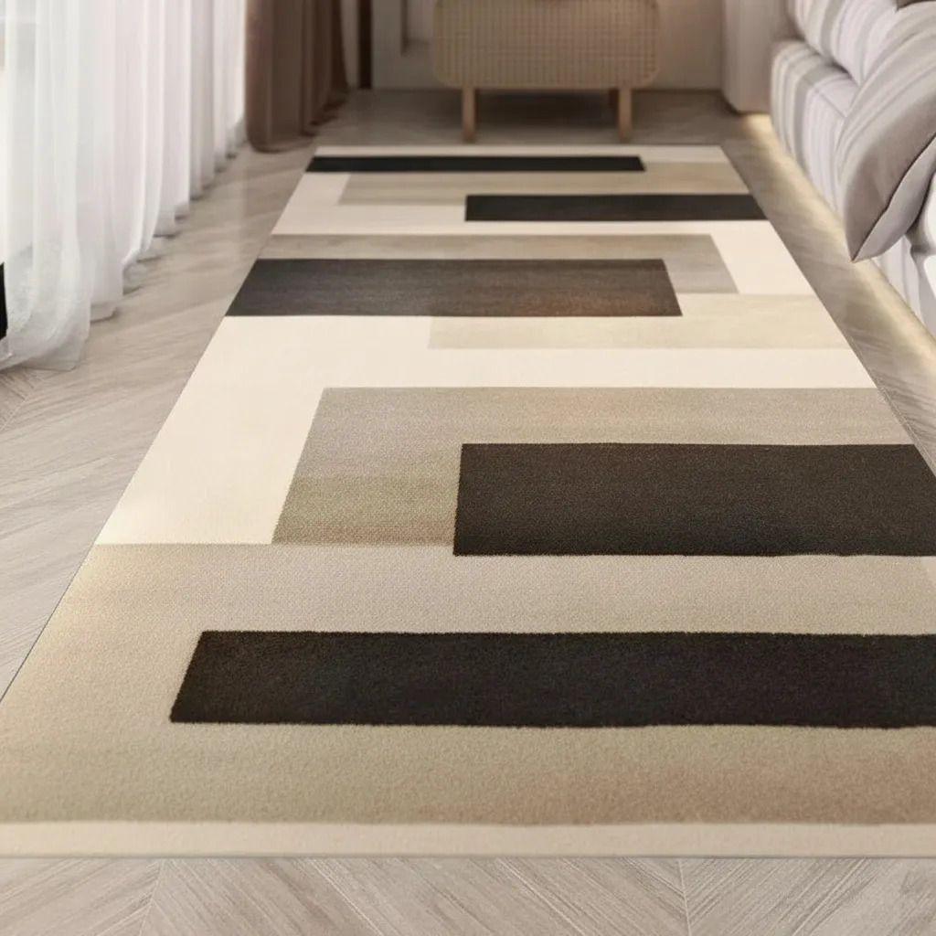 Alfombra Pasillera 3d Decorativa W.m G Moderna 1.8 M 60 Cm Griss-4