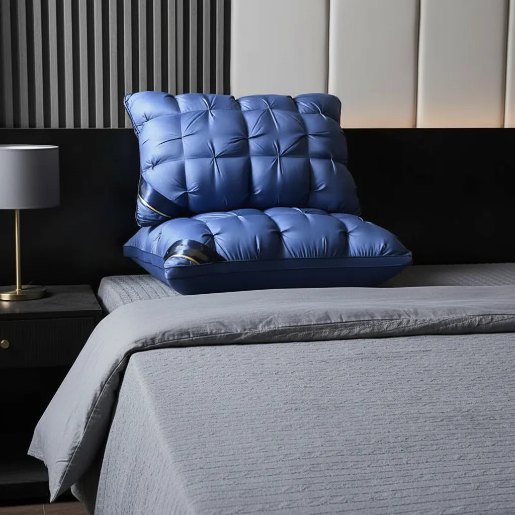 Almohadas Premium Pack ( 02 Unidad ) 50 X 70 Cm W.m Gz Azul-4