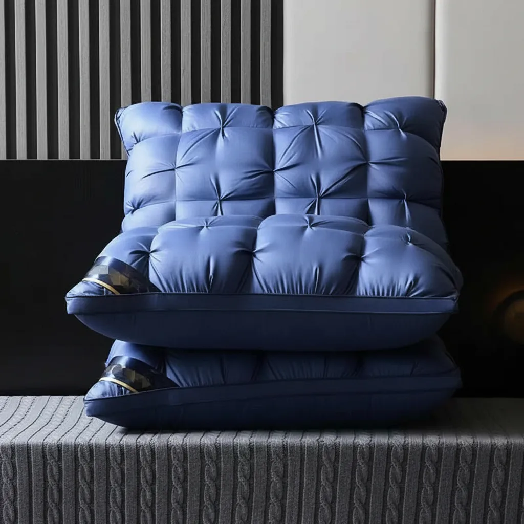 Almohadas Premium Pack ( 02 Unidad ) 50 X 70 Cm W.m Gz Azul-5