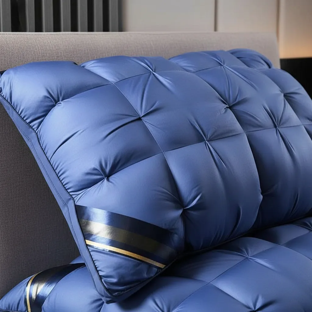 Almohadas Premium Pack ( 02 Unidad ) 50 X 70 Cm W.m Gz Azul-6