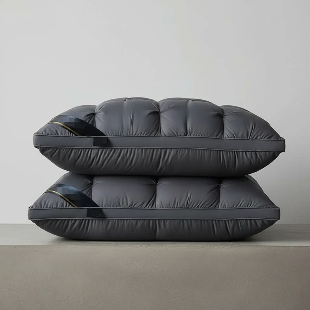 Almohadas Premium Pack ( 02 Unidad ) 50 X 70 Cm W.m Gz Gris Oscuro-3