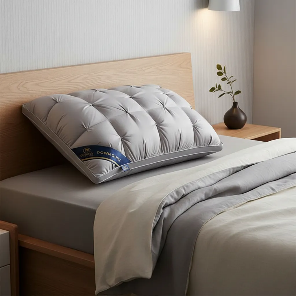 Almohadas Premium Pack ( 02 Unidad ) 50 X 70 Cm W.m Gz Gris Claro-5