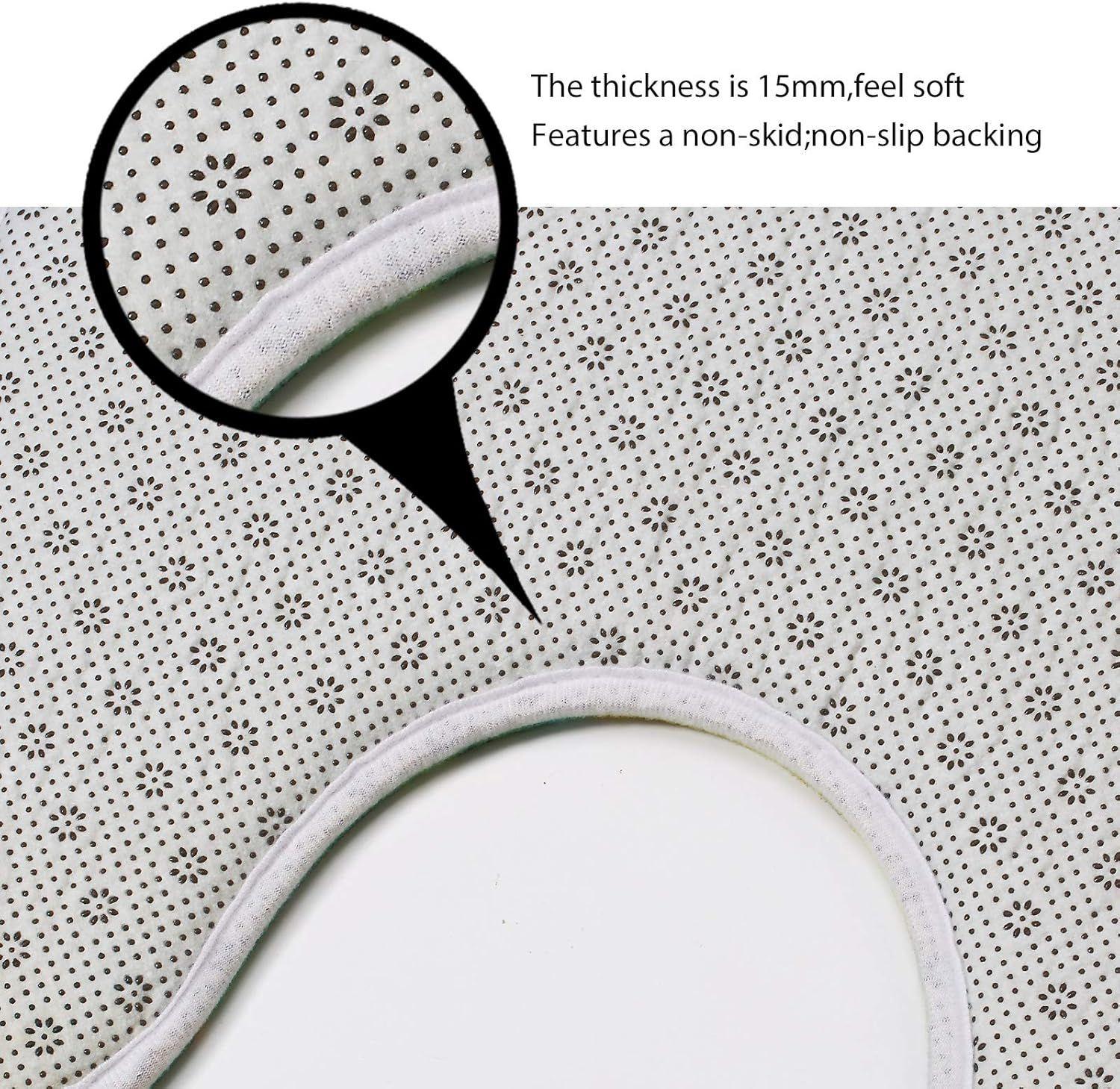 Set Cortina De Baño Completo 4 Piezas Estampado De Hoja-2