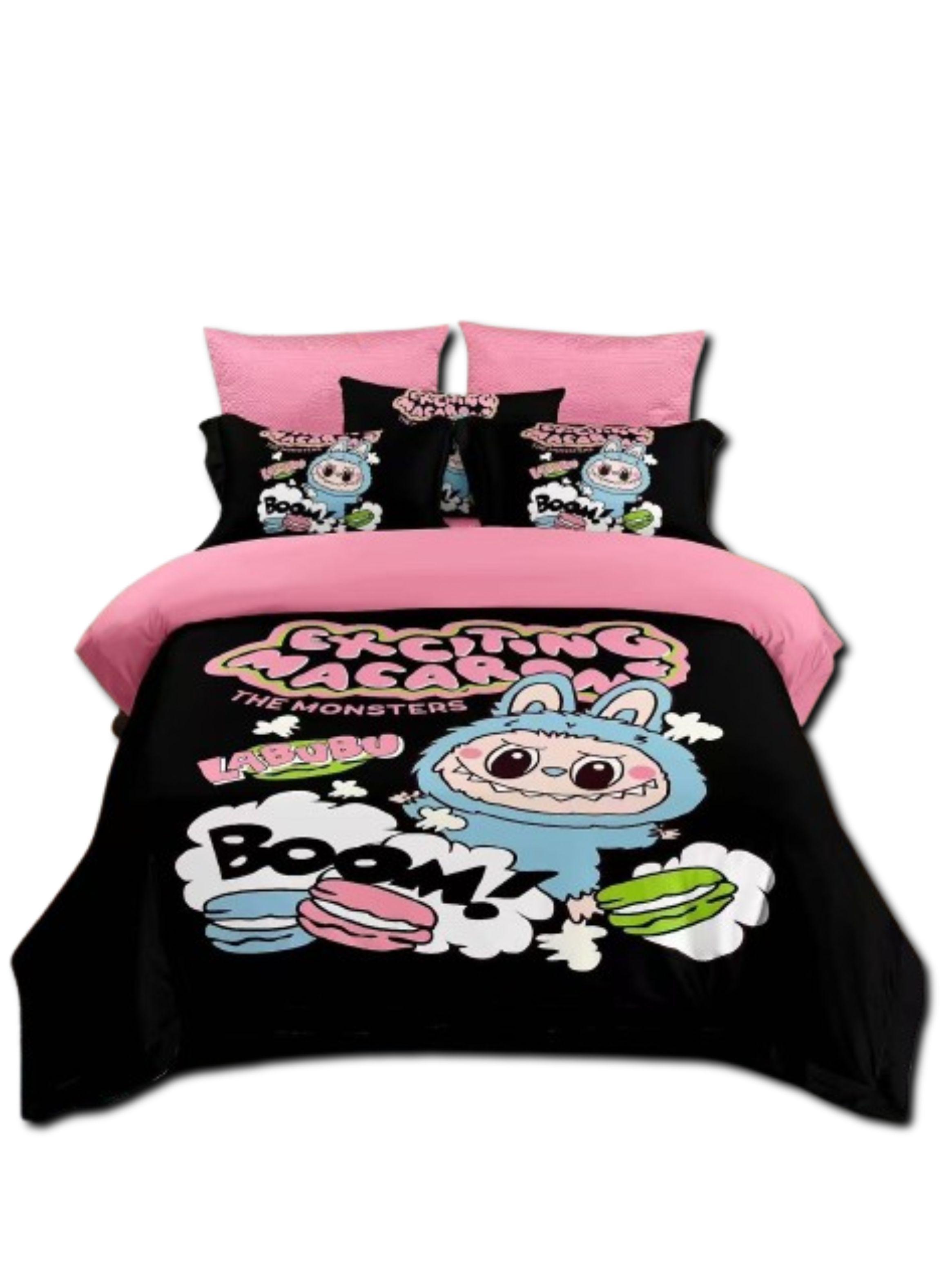 CUBRECA DE NIÑA LABUBU PLAZA Y MEDIA QUILT DE VERANO-0