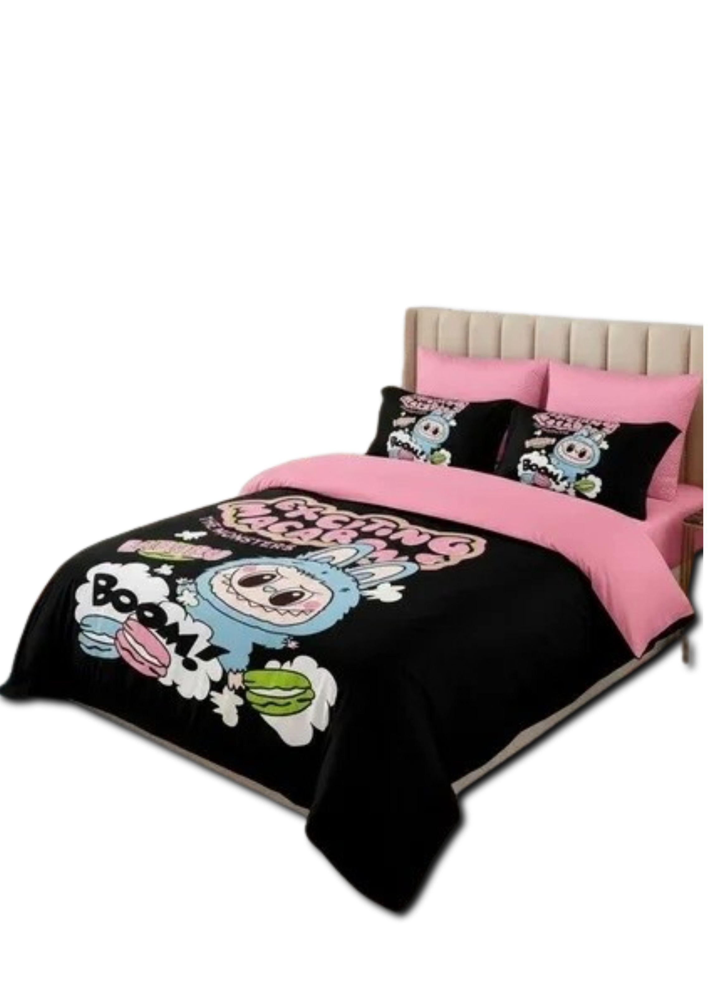 CUBRECA DE NIÑA LABUBU PLAZA Y MEDIA QUILT DE VERANO-2