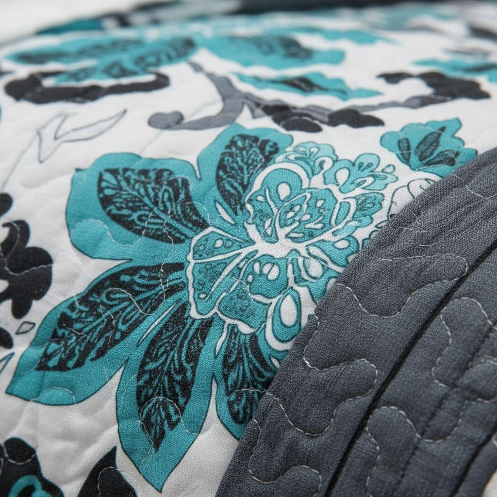 Cubrecama Quilt Sherpa 1.5 - Varios Modelos W.m G Azul Acero Diseño.-2