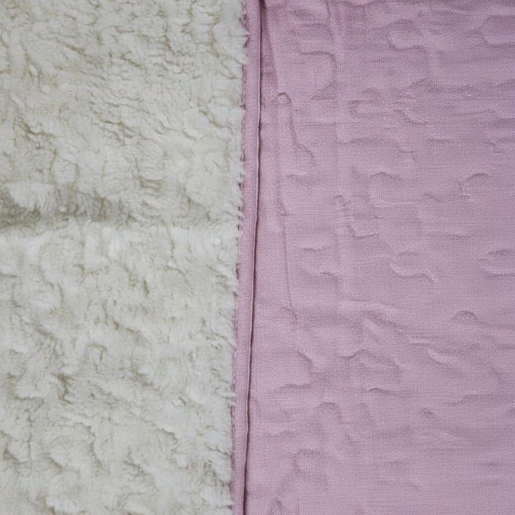 Cubrecama Quilt Sherpa 1.5 - Varios Modelos W.m G Coral Claro Lisa-6