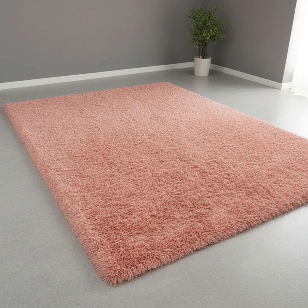 Alfombra Peluda Suave Y Cálida 200x300 2 M 3 M Peludita Rosa-2