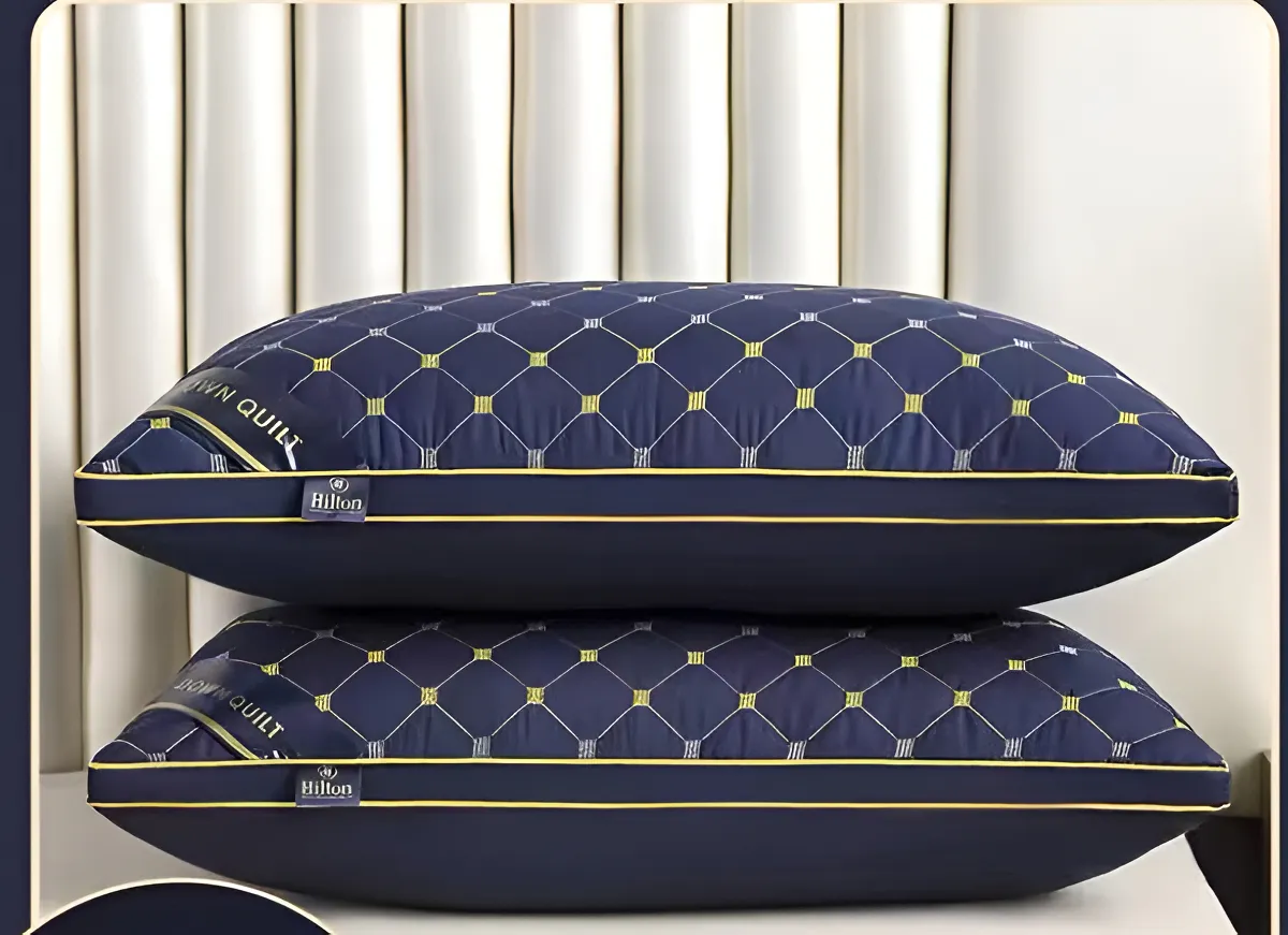 Almohadas Premium Pack ( 02 Unidad ) 50 X 70 Cm W.m Gz Azul Marino-2