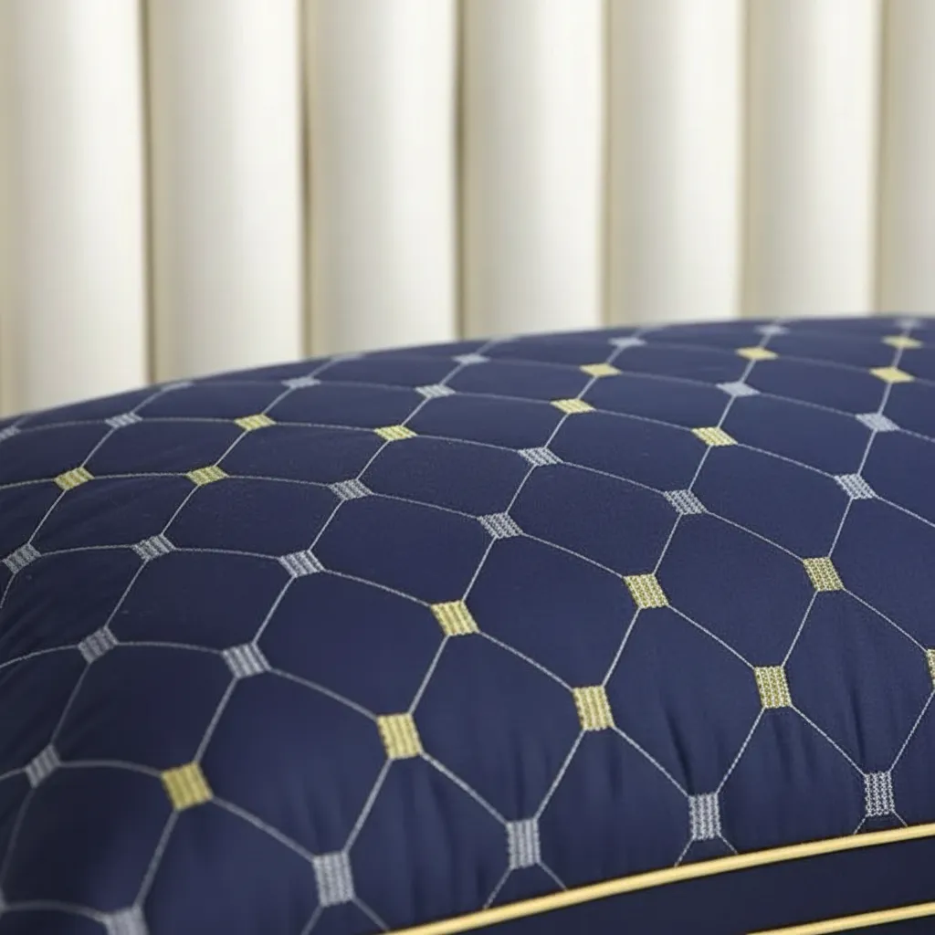 Almohadas Premium Pack ( 02 Unidad ) 50 X 70 Cm W.m Gz Azul Marino-4