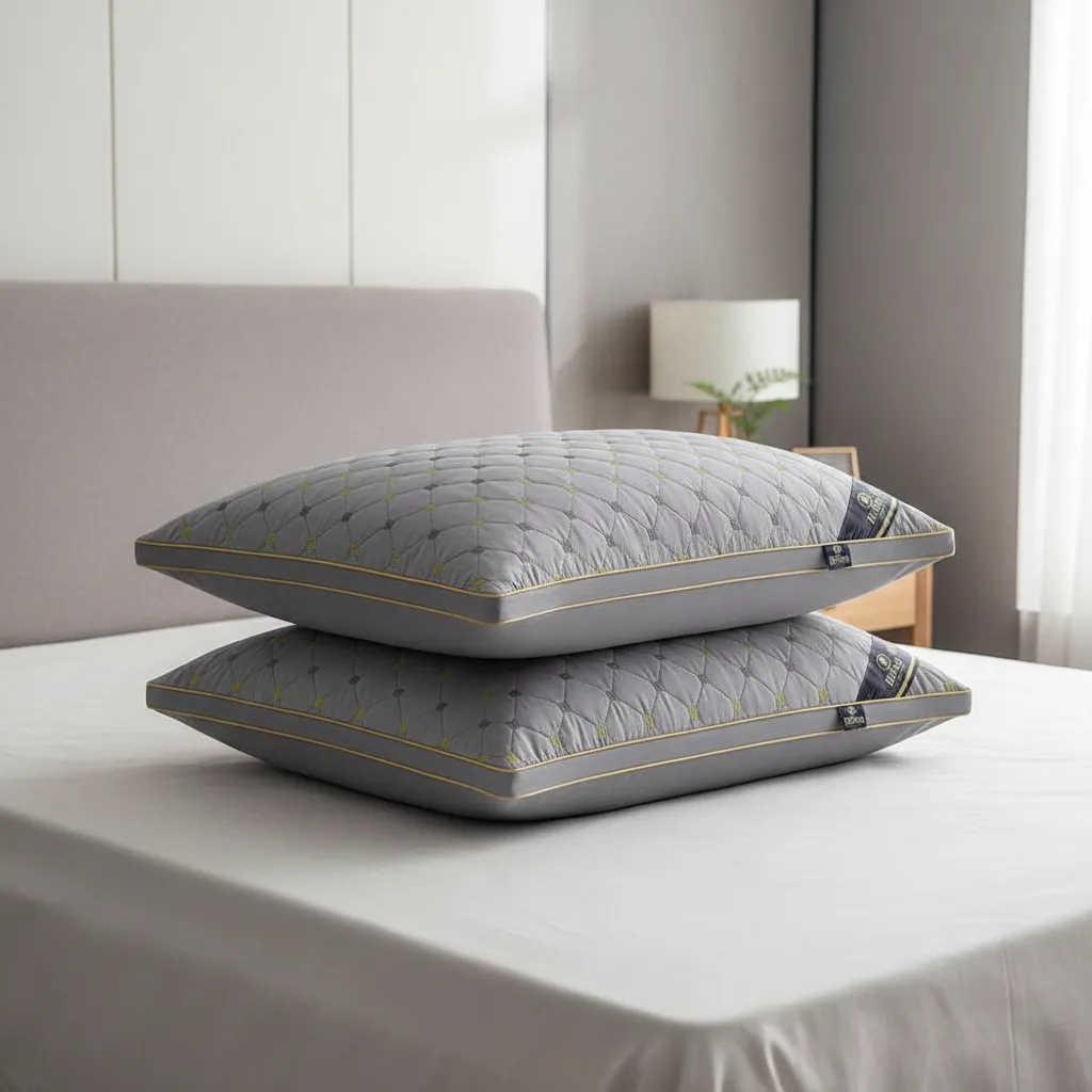 Almohadas Premium Pack ( 02 Unidad ) 50 X 70 Cm W.m Gz Gris-8