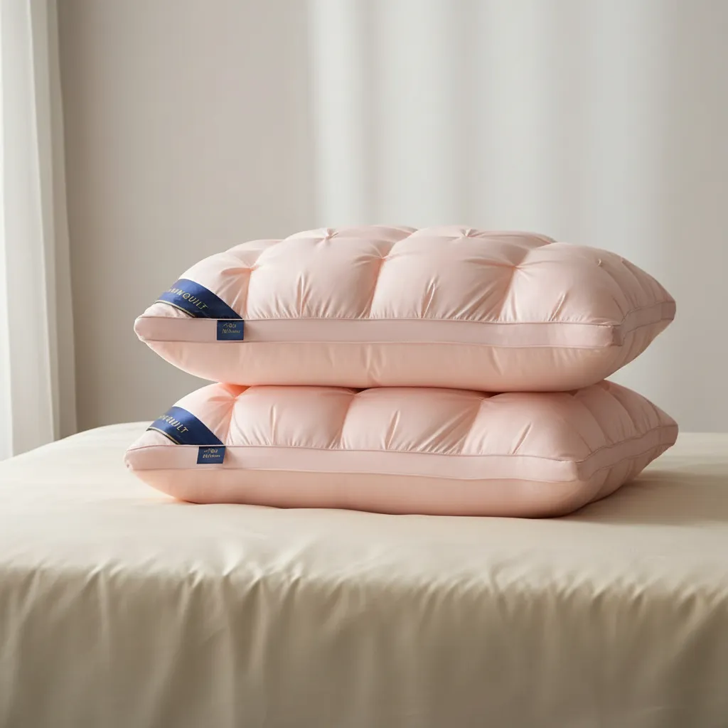 Almohadas Premium Pack ( 02 Unidad ) 50 X 70 Cm W.m Gz Rosa Claro-2