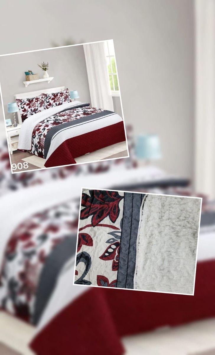 Cubrecama Quilt Sherpa 1.5 - Varios Modelos W.m G Bordó Diseños-2