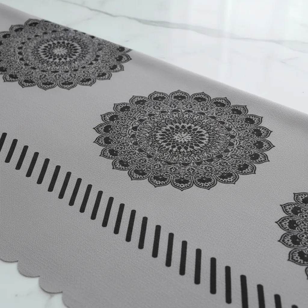 Mantel Rectangular 1.5x2.3 Mas 6 Fundas De Sillas W.m G Z Gris Con Diseno-3