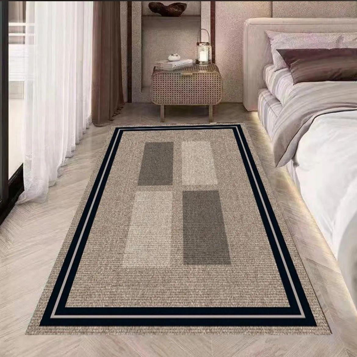 Alfombra Pasillera 3d Decorativa W.m G Moderna 1.8 M 60 Cm Café-2