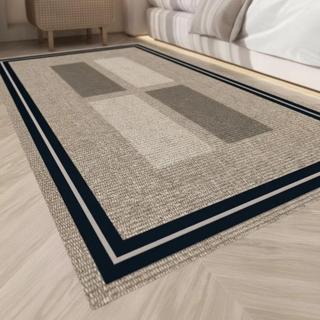 Alfombra Pasillera 3d Decorativa W.m G Moderna 1.8 M 60 Cm Café-3