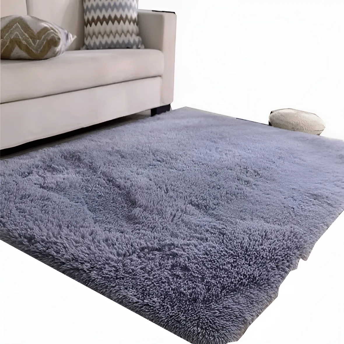 Alfombra Peluda Suave Y Cálida 200x300 2 M 3 M Gris Oscuro-2