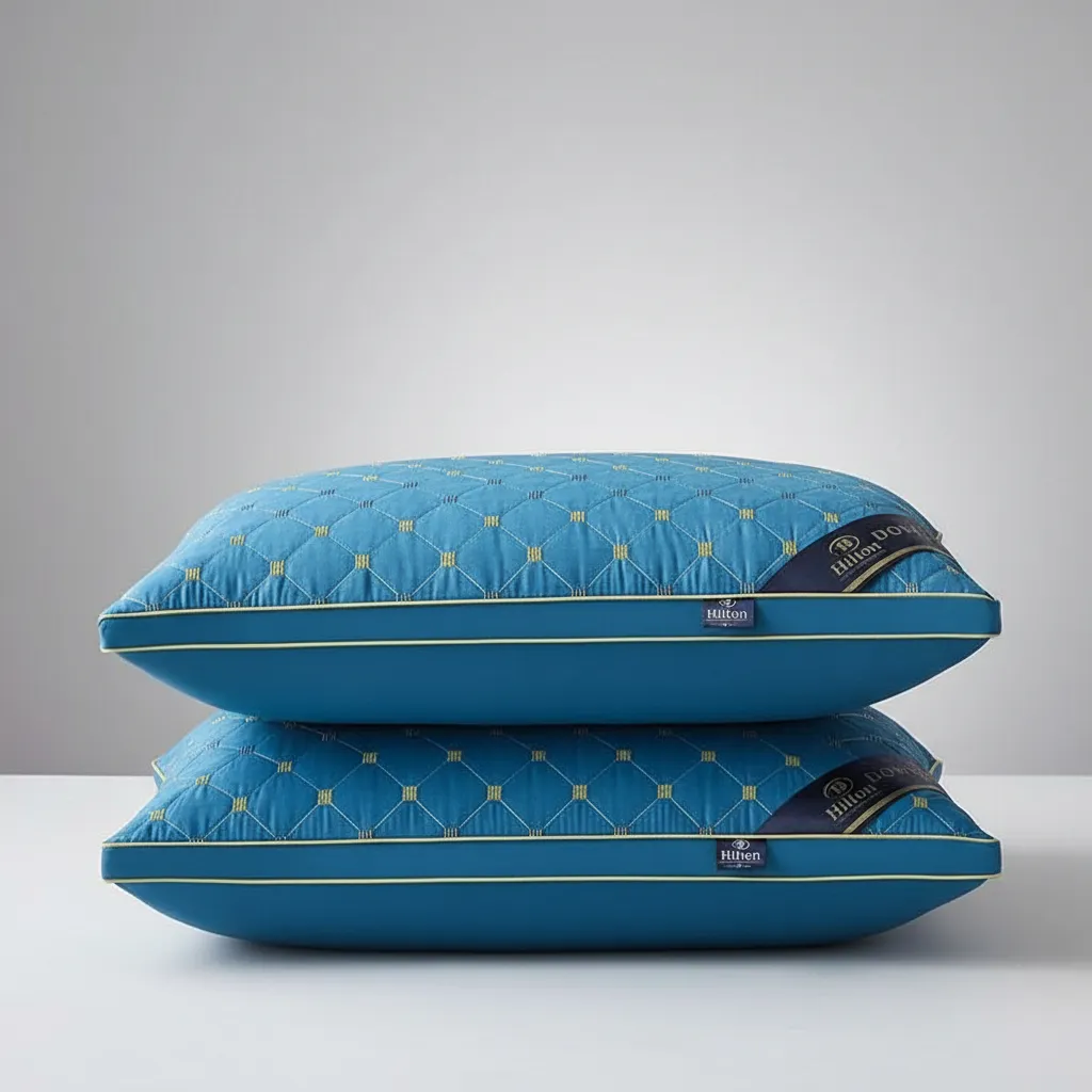 Almohadas Premium Pack ( 02 Unidad ) 50 X 70 Cm W.m Gz Azul Acero-5