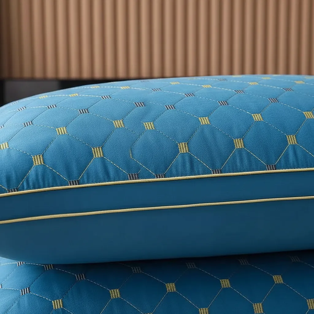 Almohadas Premium Pack ( 02 Unidad ) 50 X 70 Cm W.m Gz Azul Acero-7