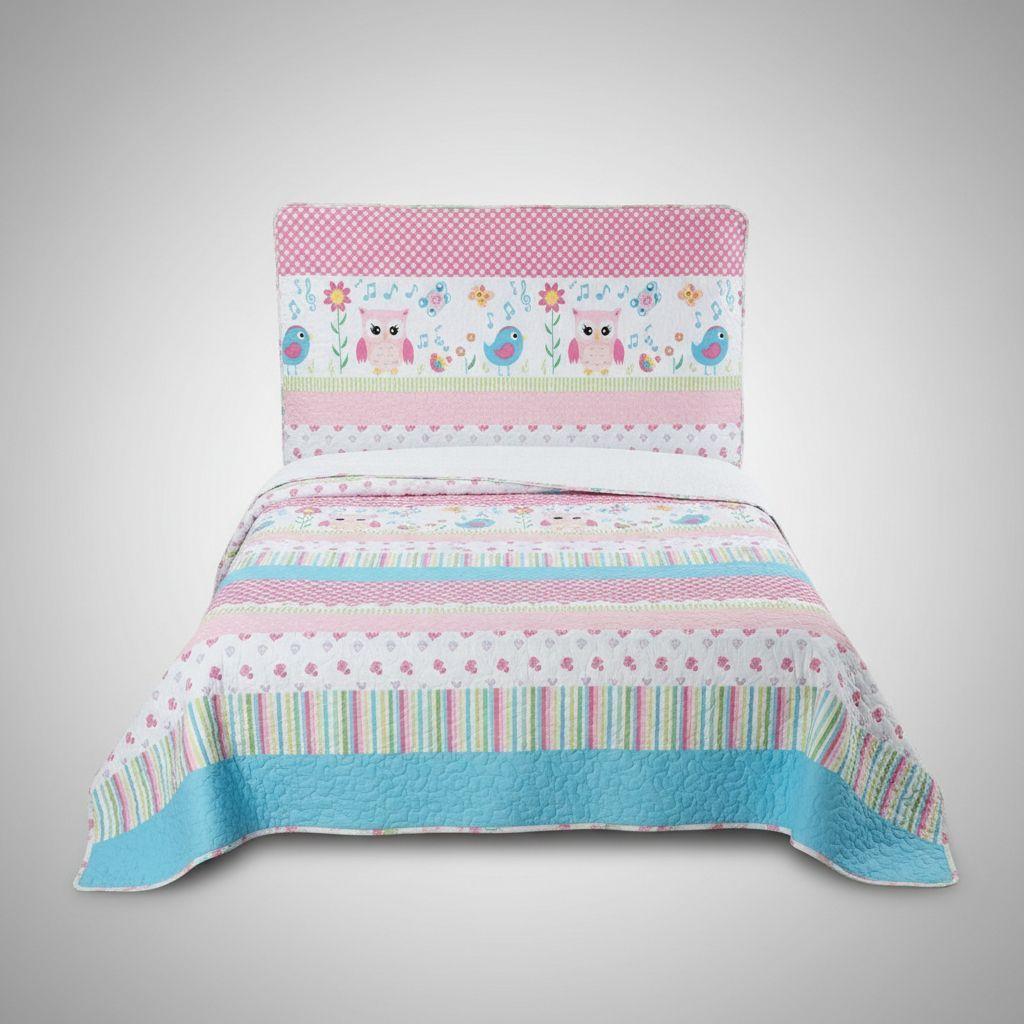 Cubrecama Quilt Sherpa 1.5 - Varios Modelos W.m G Azul Claro Rayas-3