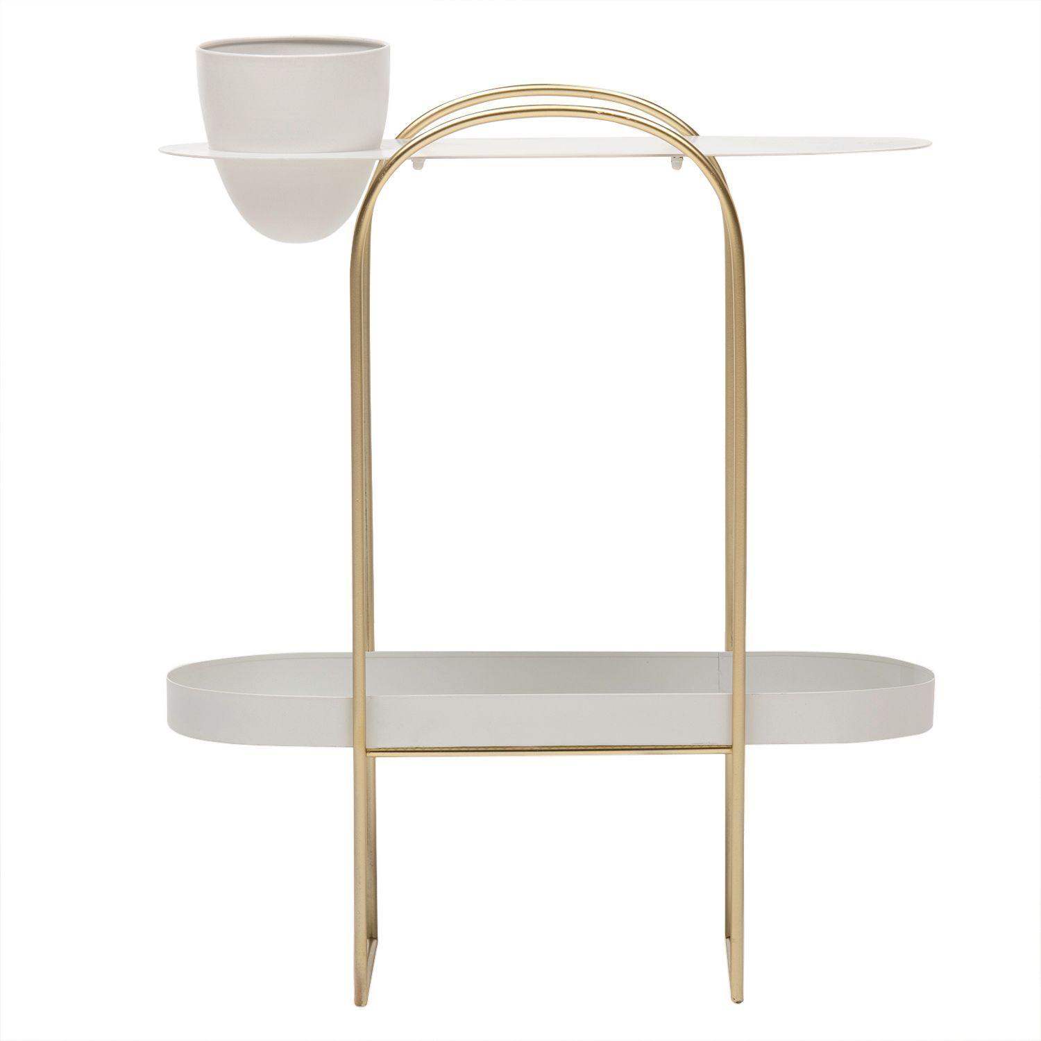 Mesa lateral Rack blanca-0