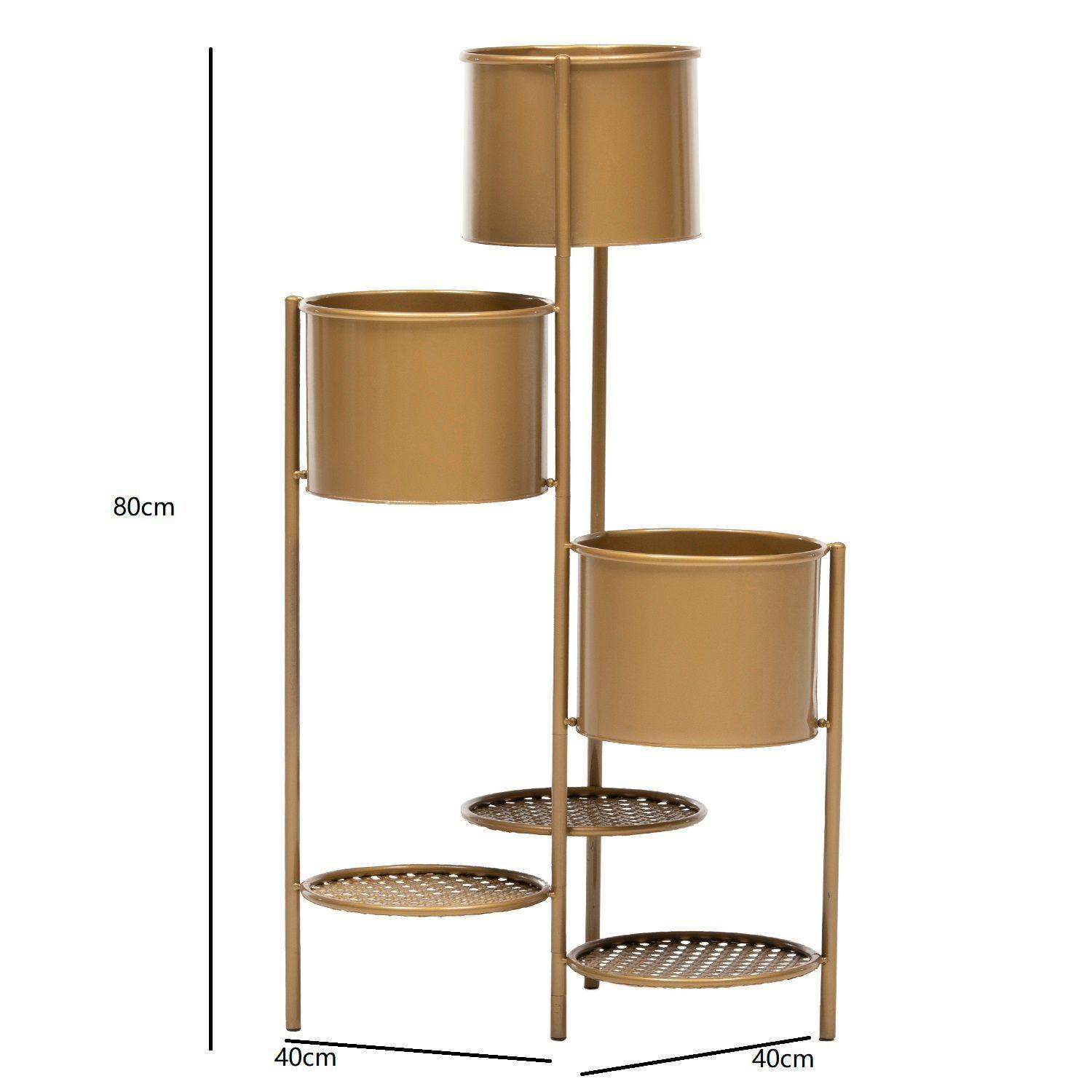 Macetero Triple Gold-5