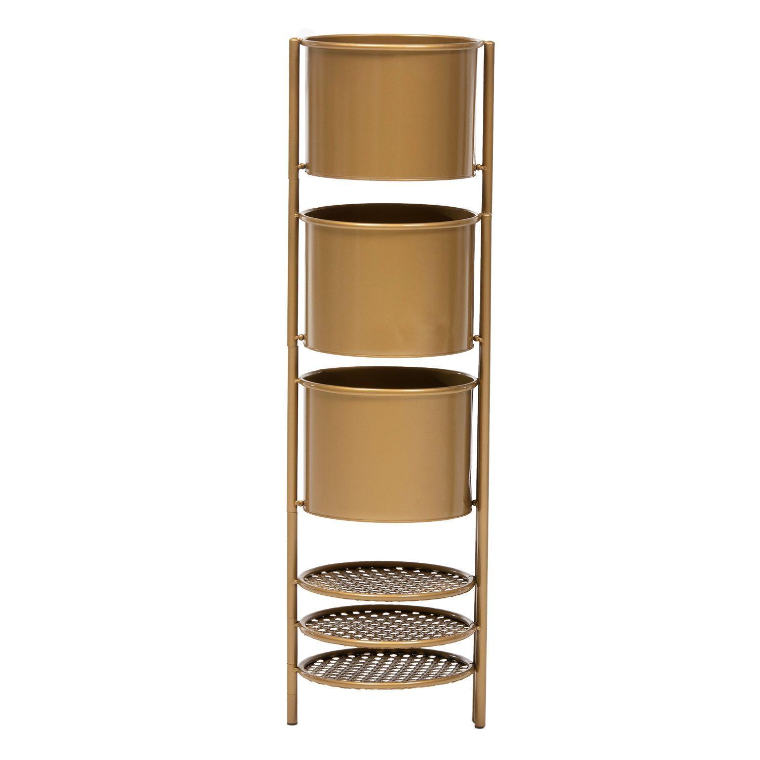 Macetero Triple Gold-2