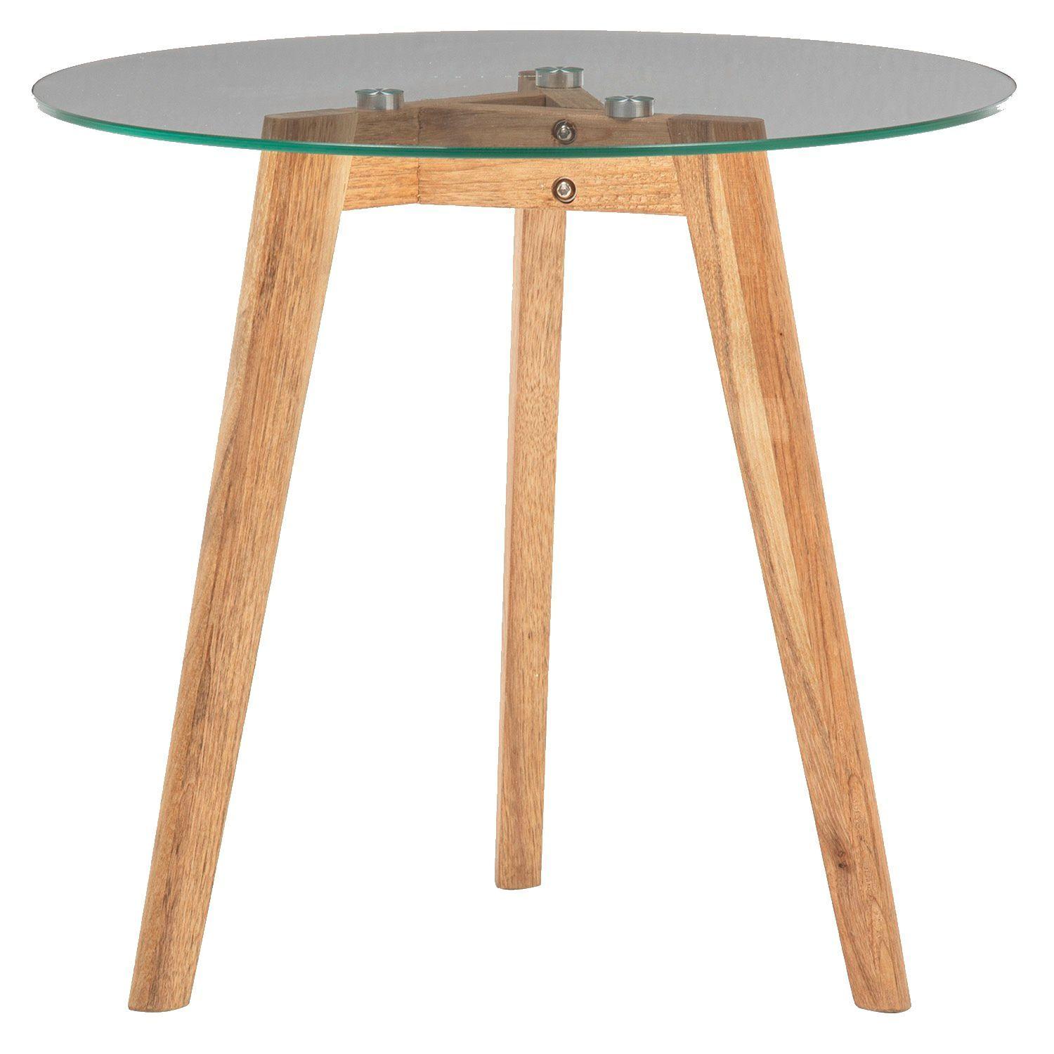 Mesa Lateral Vidrio 50x50x45 cm-0