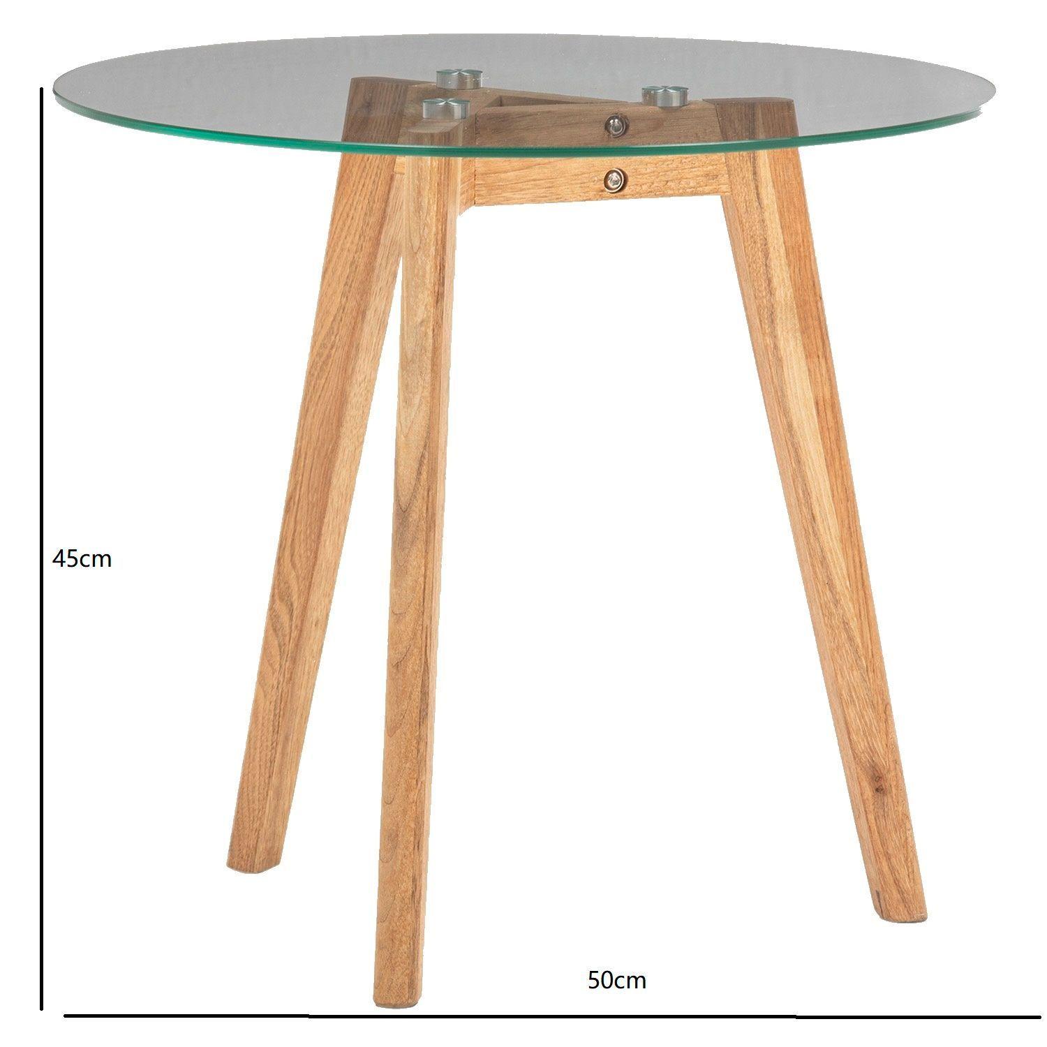 Mesa Lateral Vidrio 50x50x45 cm-4