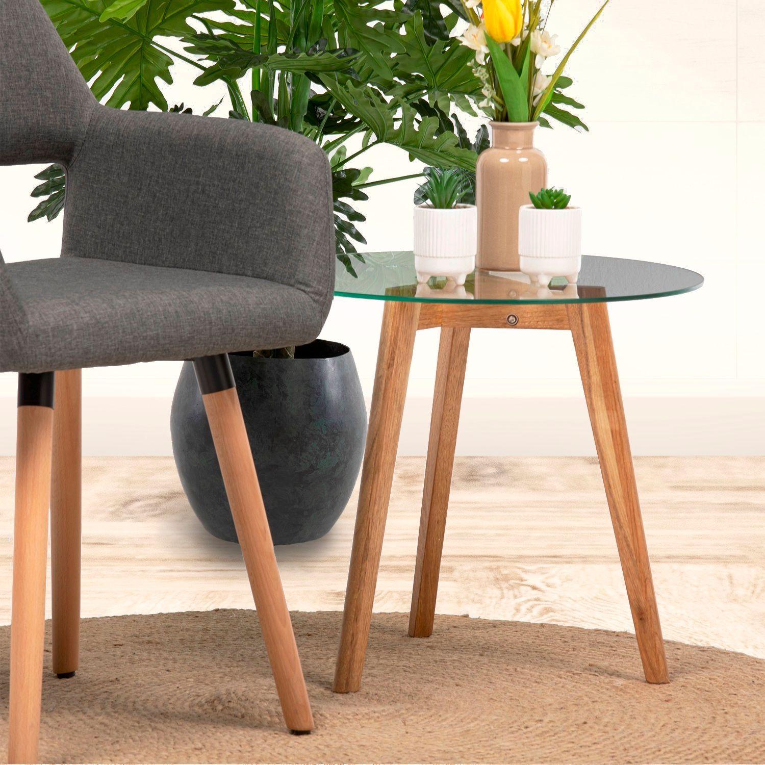 Mesa Lateral Vidrio 50x50x45 cm-1