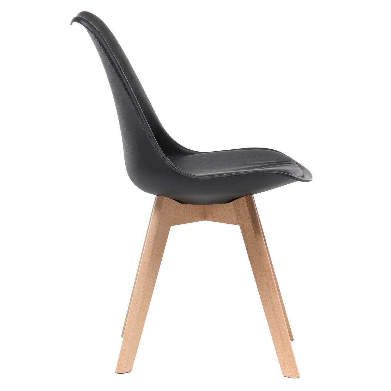 Silla Eames Con Cojín Black-3