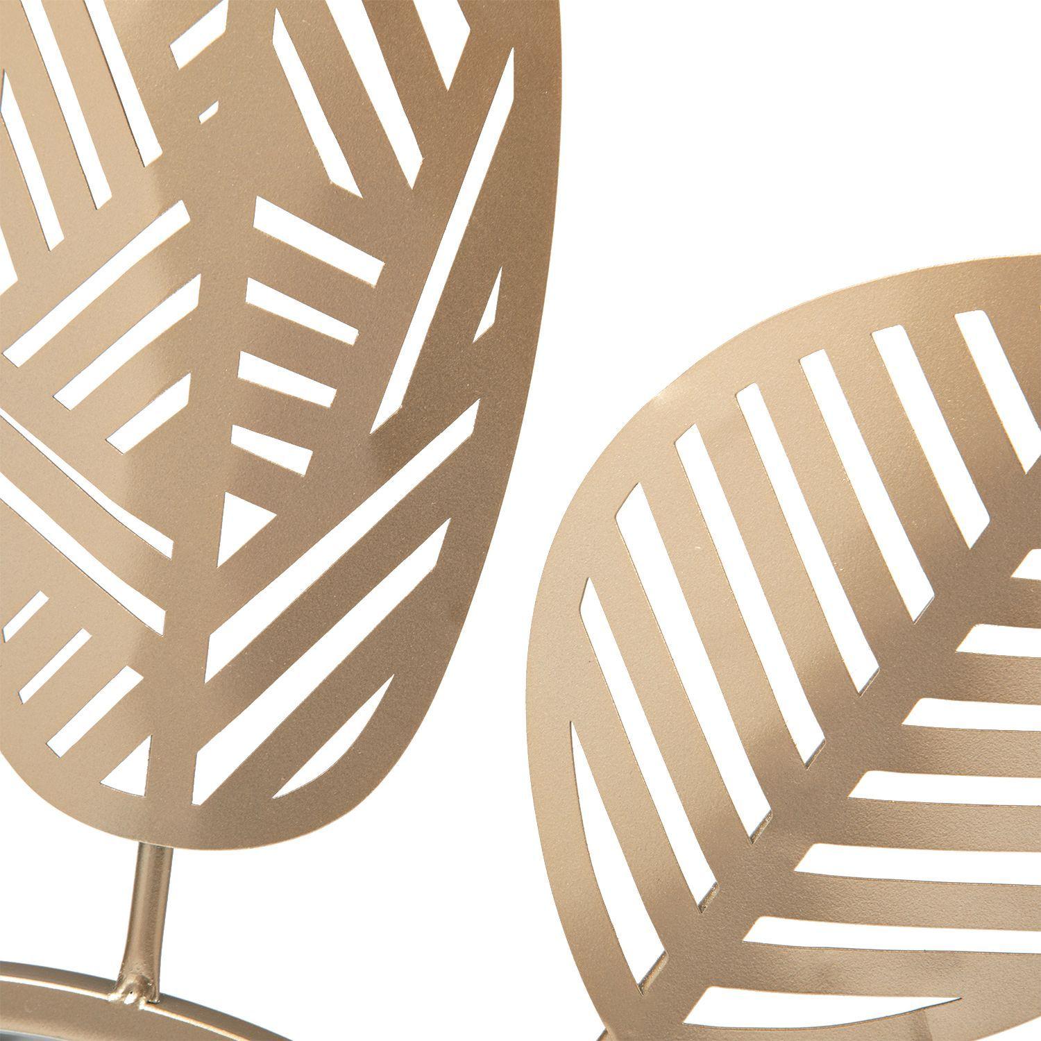 Espejo Decorativo Hojas Gold-3