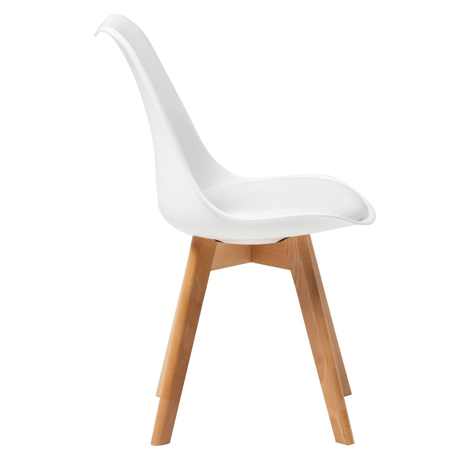 Silla Eames Con Cojín Blanca-1