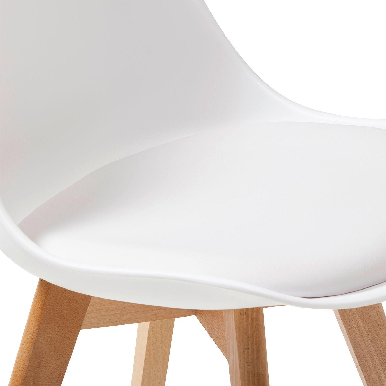 Silla Eames Con Cojín Blanca-2