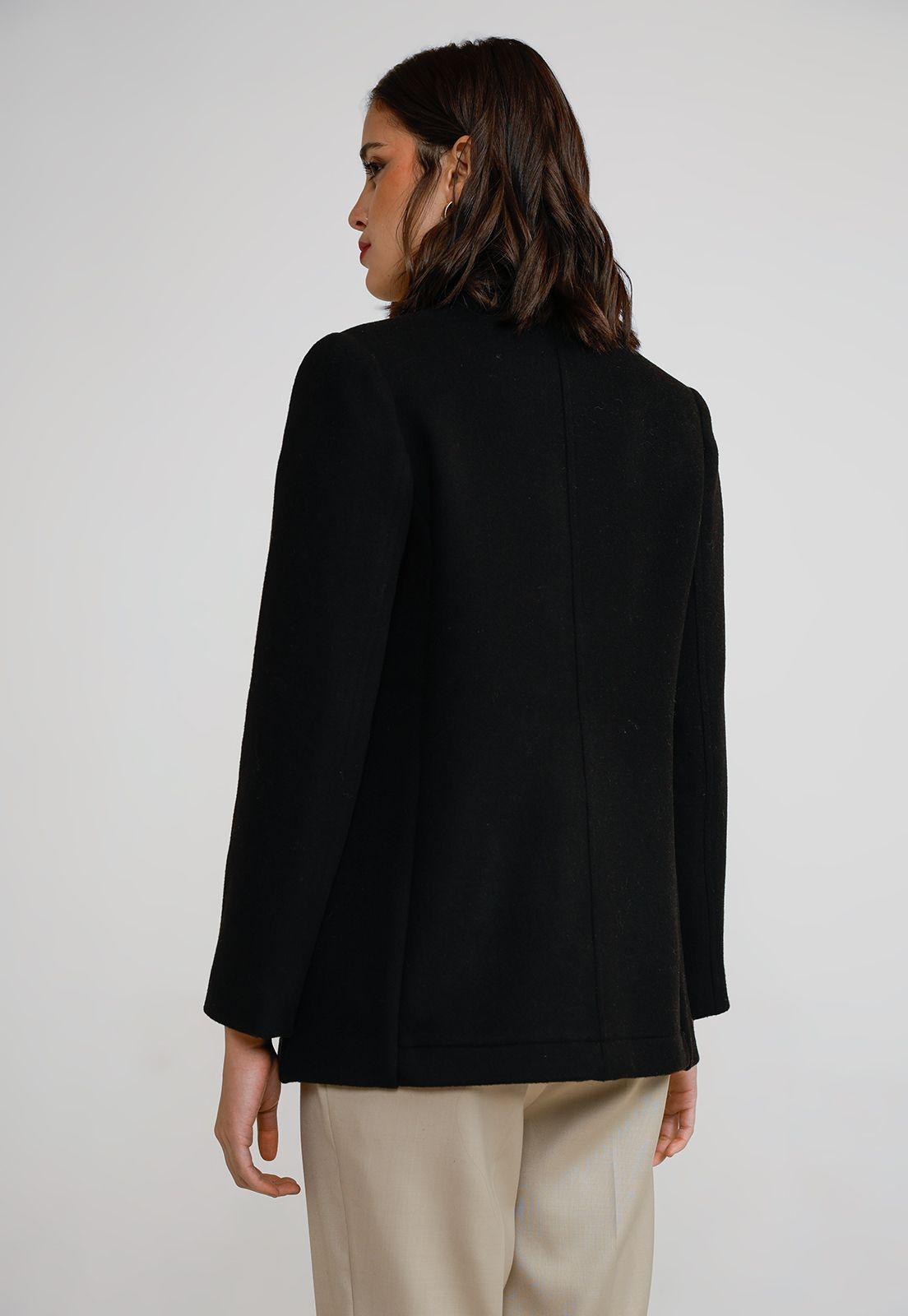 Blazer Mujer Lana Negro-1