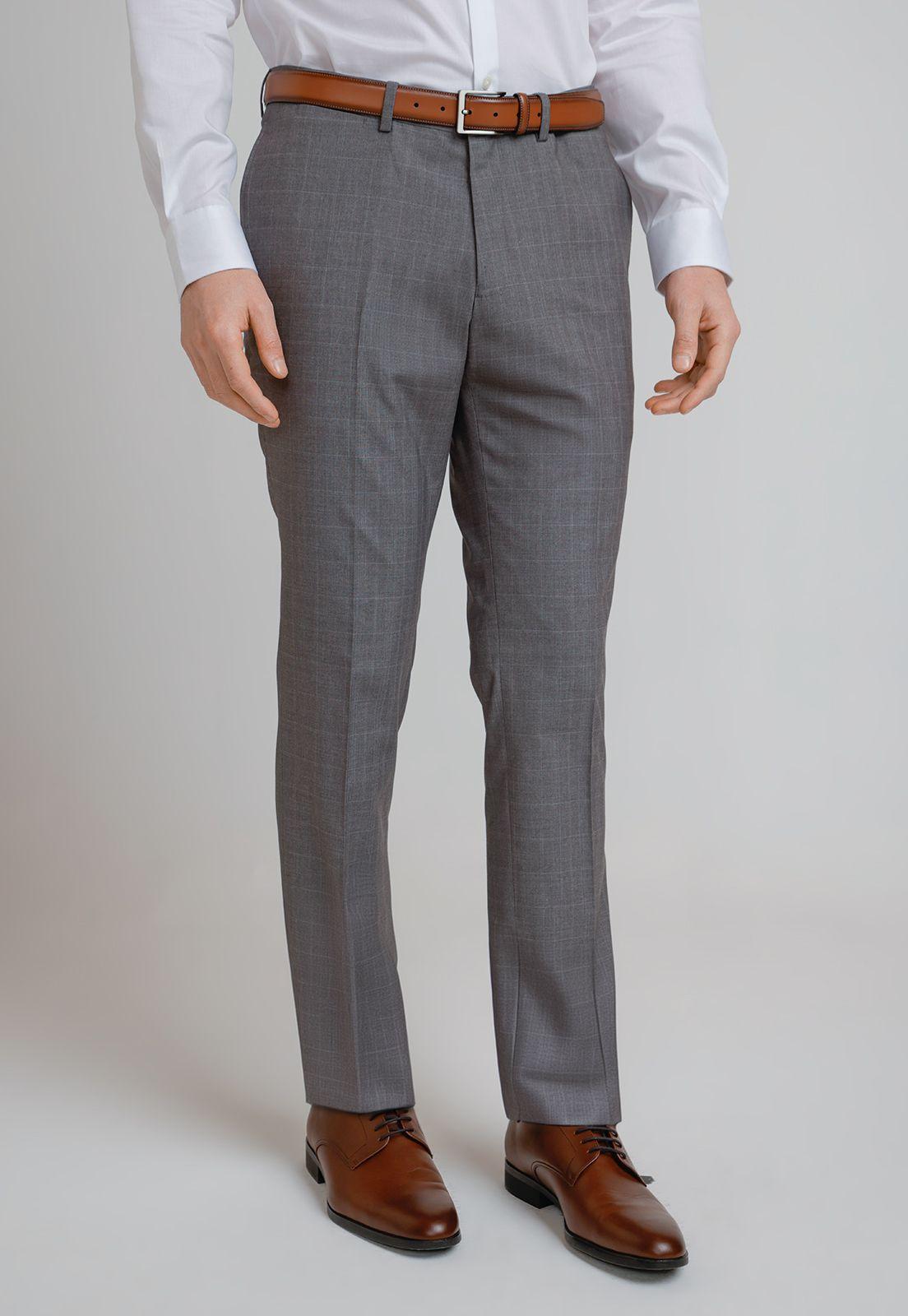 Pantalón Hombre Traje Suit Separate Washable Gris-0