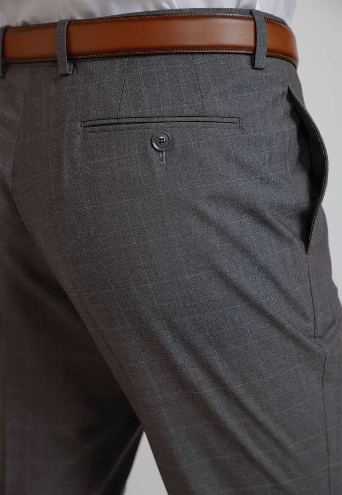 Pantalón Hombre Traje Suit Separate Washable Gris-2