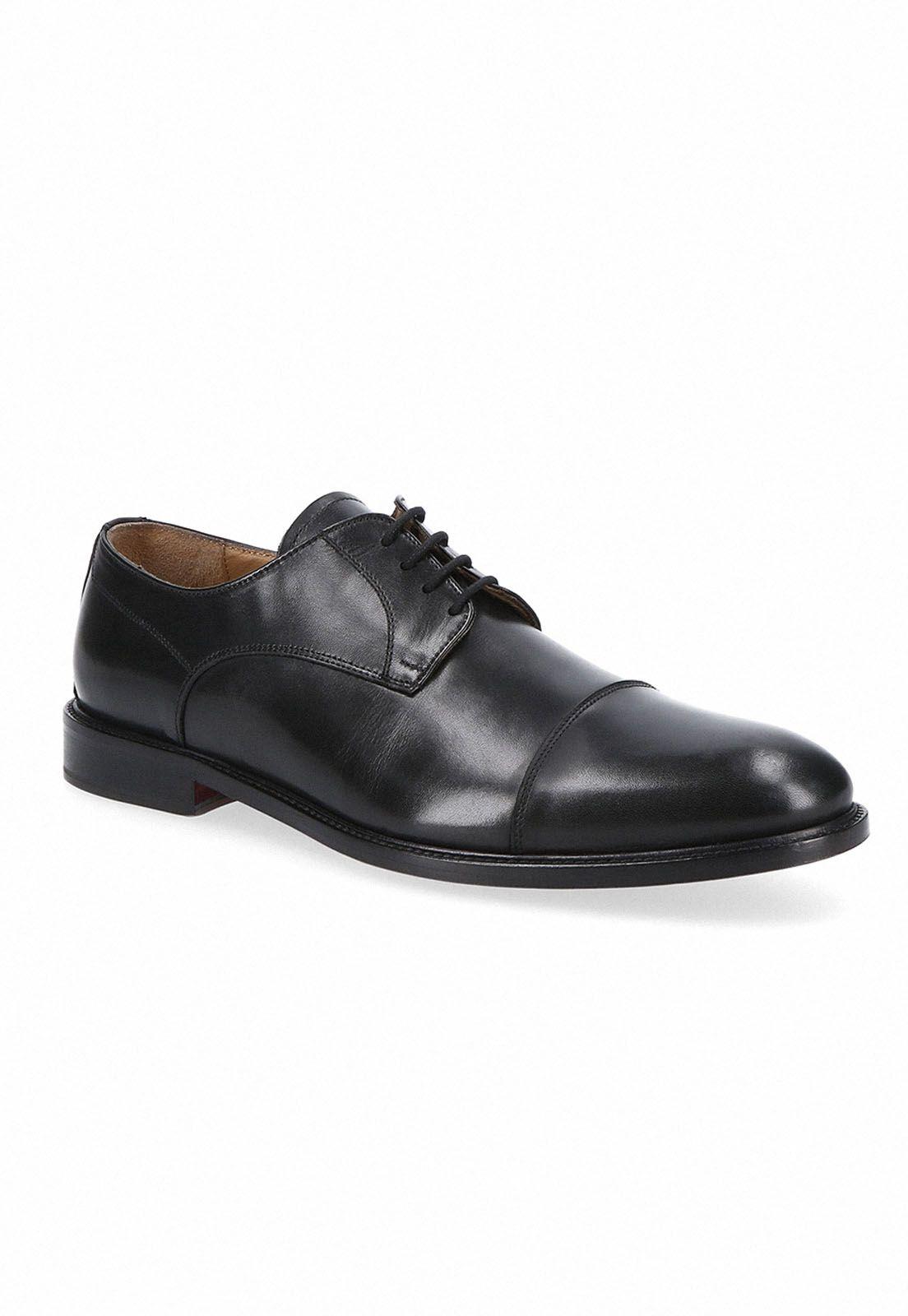 Zapatos Formal Italianos Voltago Cap Toe Oxford Negro-0