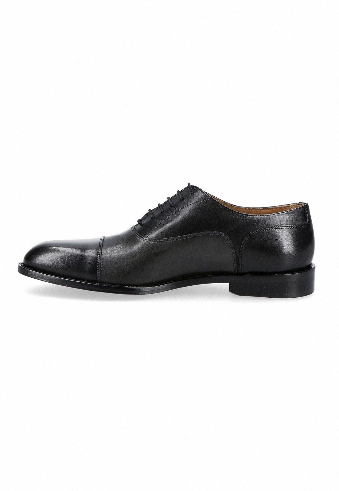 Zapatos Formal Italianos Arzano Cap Toe Oxford Negro/Gris-2