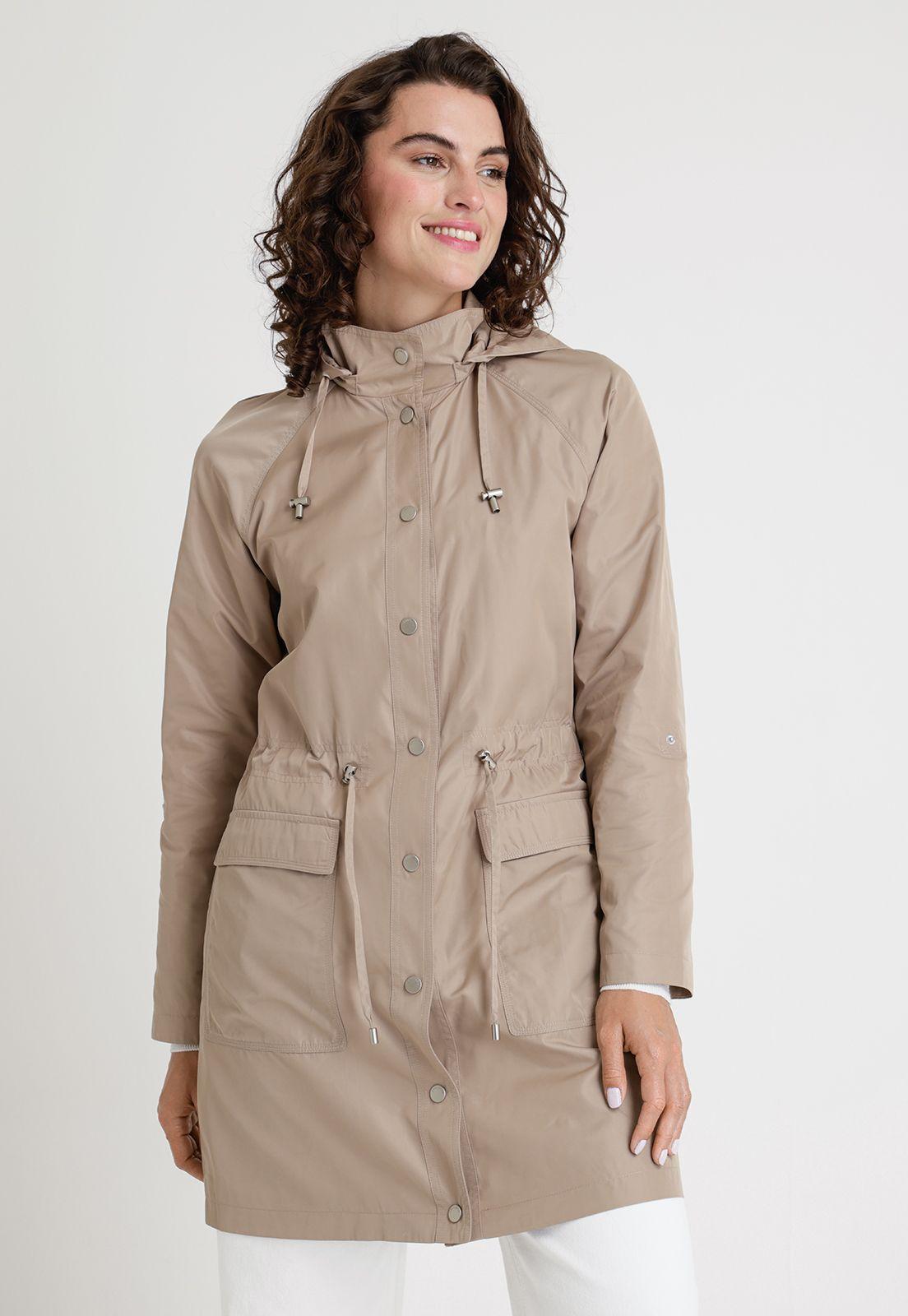 Chaqueta De Mujer Modelo Elisa Color Arena-0