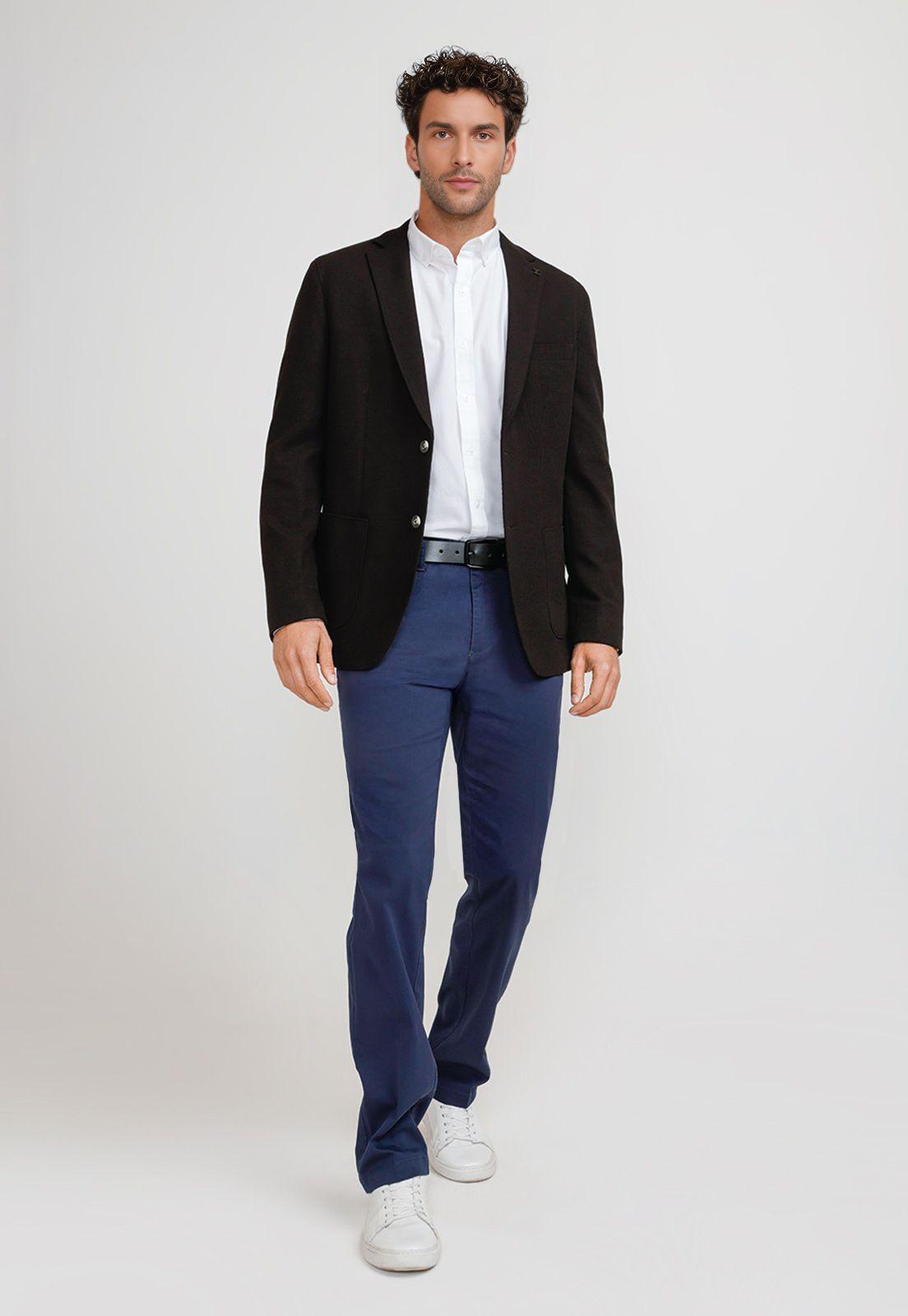 Chaqueta Hombre Tejida Basic Negro-3