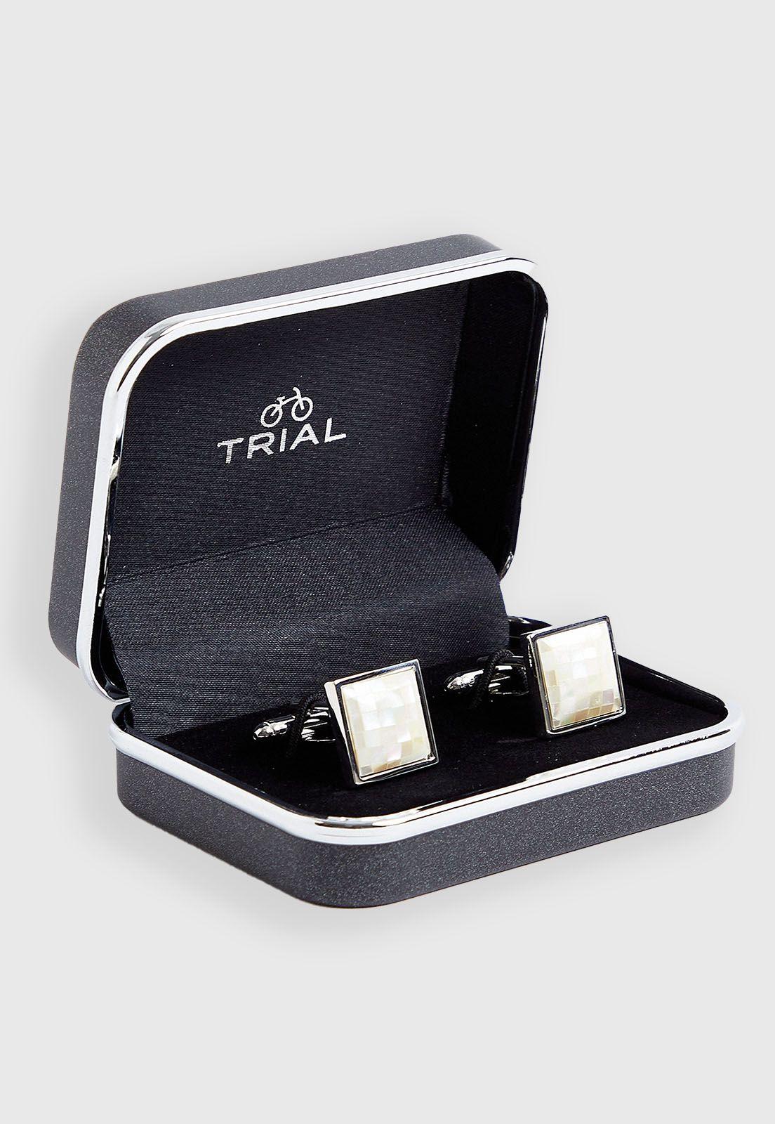 Collera cuadrada metal/esmalte perla-2