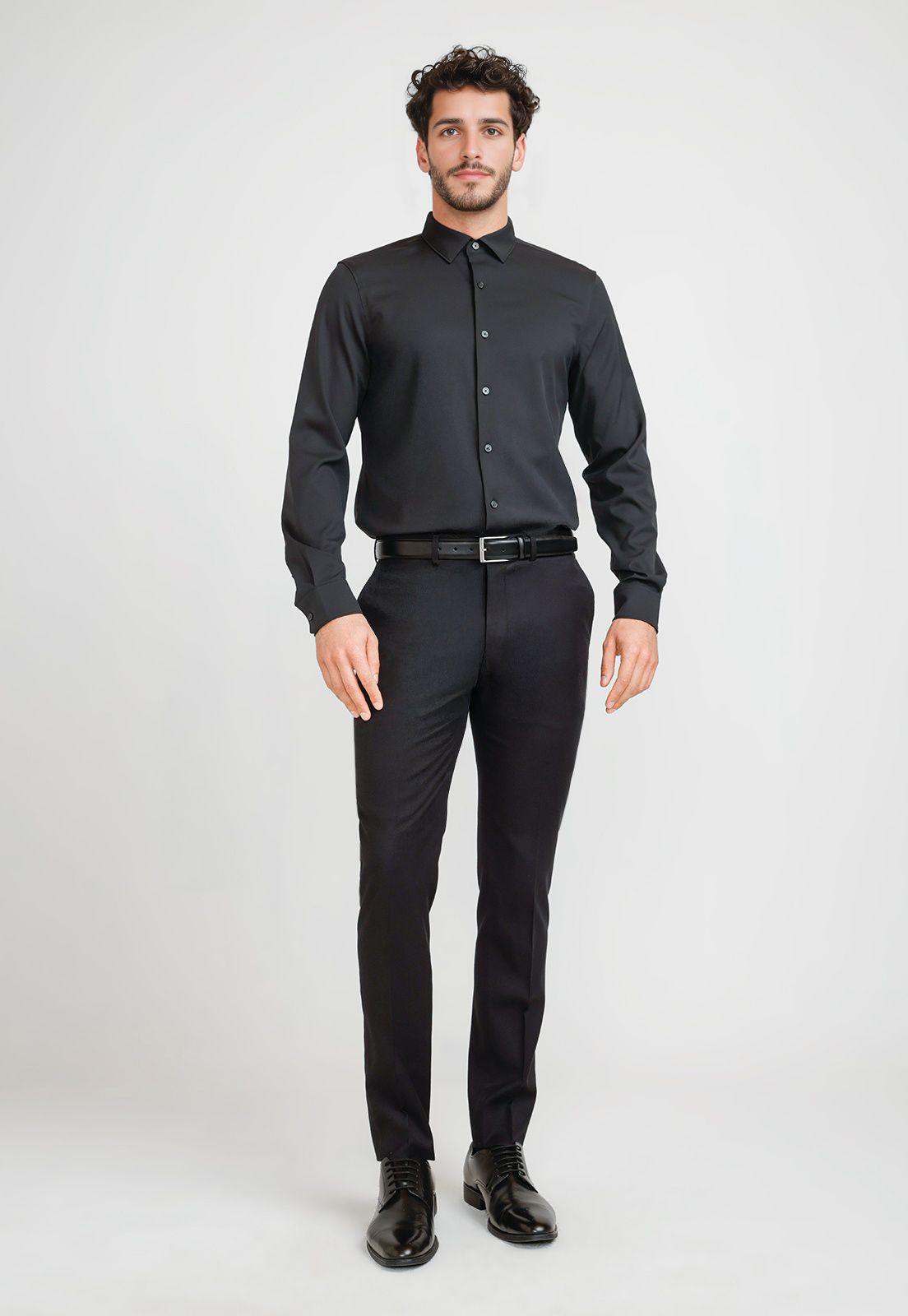 Pantalón Formal Hombre Suit Separate Negro-3